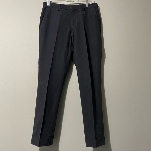 UNITED ARROWS men’s nylon/cotton grayish navy double breasted suit, JP 46 (~36S) - Picture 3 of 16